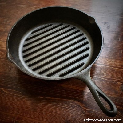 Lodge 10-1/4 Diameter Cast Iron Grill Pan, L8GP3, with assist handle 564113413